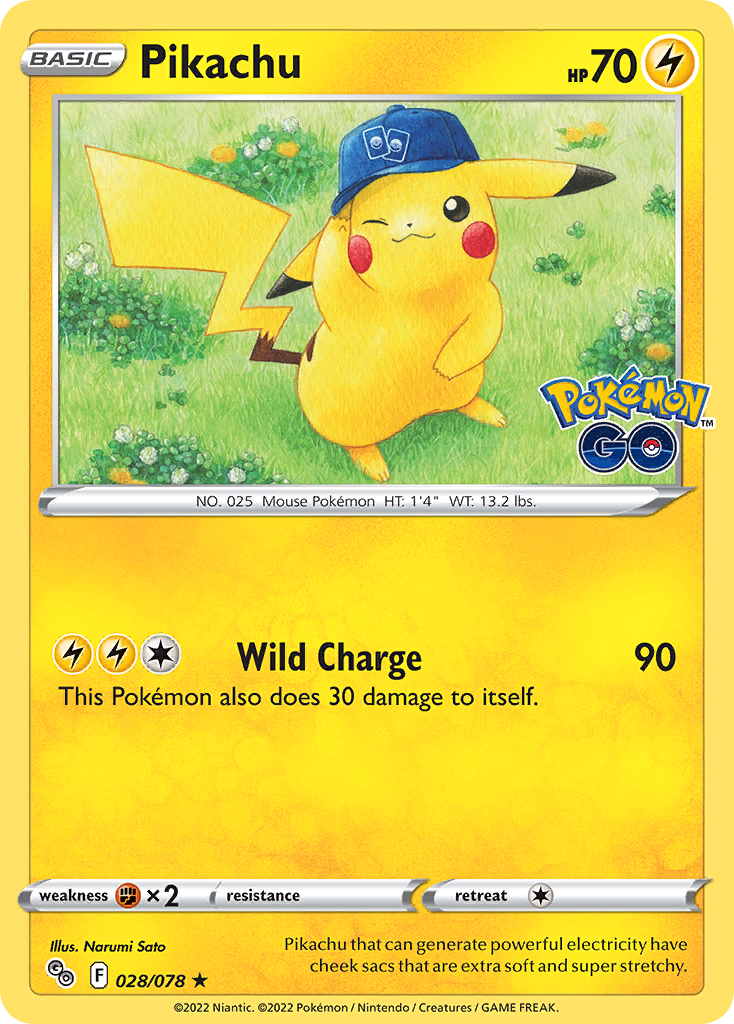 Pikachu - Pokémon GO (Holo Rare) [PGO-028]
