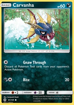 Carvanha - Sun & Moon (Common) [SUM-81]