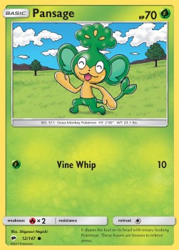 Pansage - Burning Shadows (Common) [BUS-12]