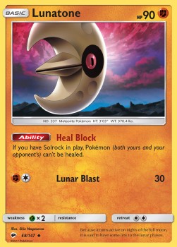 Lunatone - Burning Shadows (Uncommon) [BUS-68]