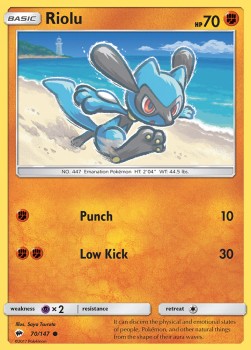 Riolu - Burning Shadows (Common) [BUS-70]