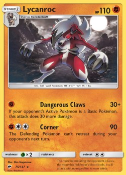 Lycanroc - Burning Shadows (Holo Rare) [BUS-75]