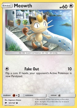 Meowth - Burning Shadows (Common) [BUS-101]