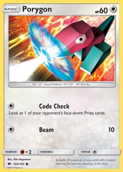 Porygon - Burning Shadows (Common) [BUS-103]