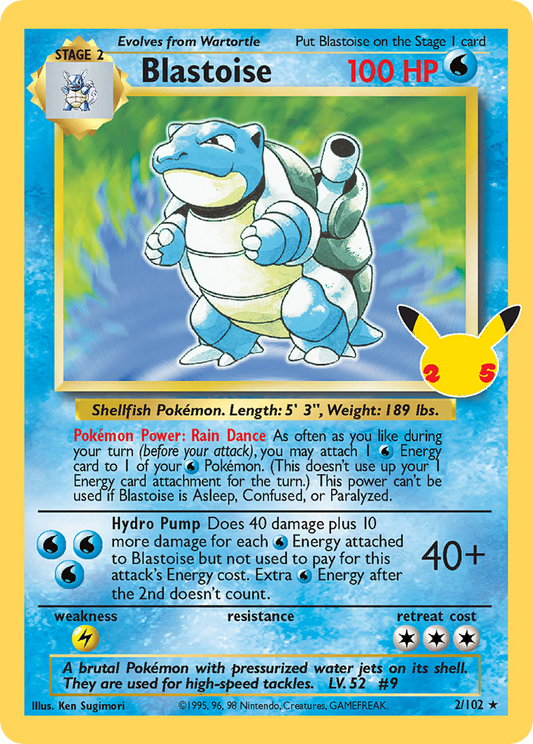 Blastoise - Celebrations (Holo Rare) [CEL-BS 2]