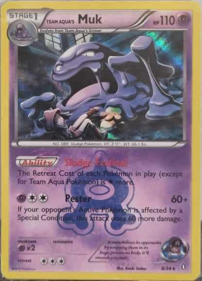 Team Aqua's Muk - Double Crisis (Holo Rare) [DCR-8]