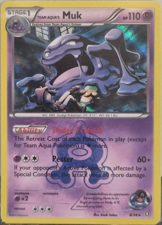Team Aqua's Muk - Double Crisis (Holo Rare) [DCR-8]