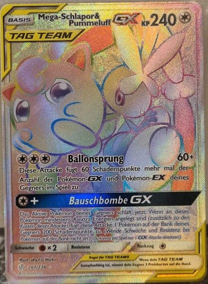 Mega Lopunny & Jigglypuff GX - Cosmic Eclipse (Secret Rare) [CEC-261]