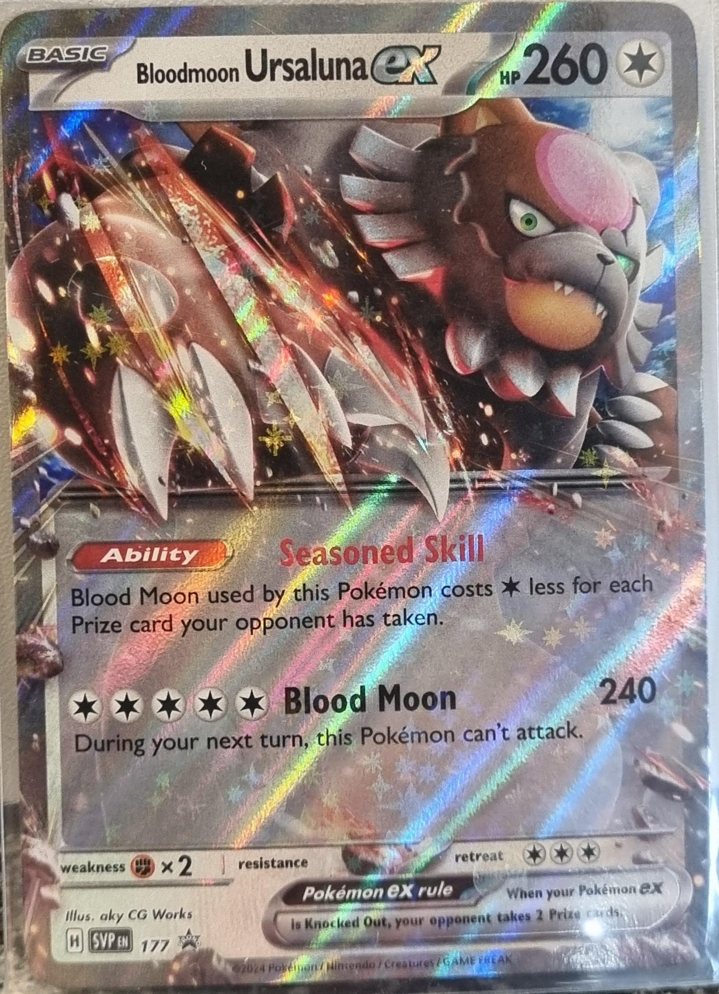 Bloodmoon Ursaluna ex - SV Black Star Promos (Promo) [SVP-177]