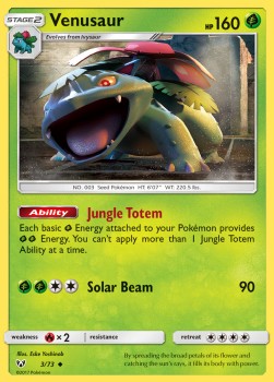 Venusaur - Shining Legends (Uncommon) [SLG-3]