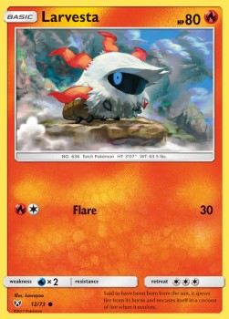 Larvesta - Shining Legends (Common) [SLG-12]