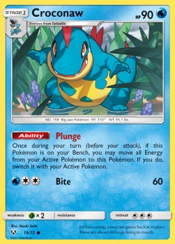 Croconaw - Shining Legends (Common) [SLG-19]