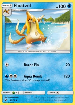 Floatzel - Shining Legends (Uncommon) [SLG-23]