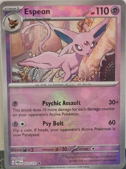 Espeon - Prismatic Evolutions: Additionals (Rare) [xPRE-033]