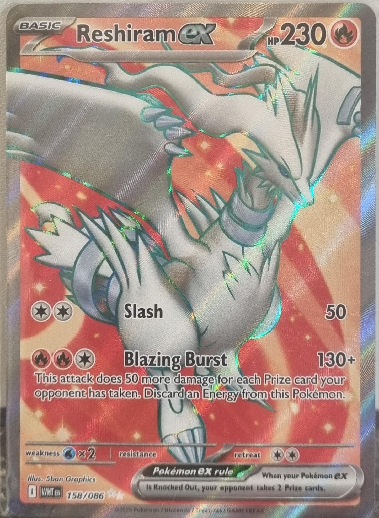 Reshiram ex - White Flare (Ultra Rare) [WHT-158]