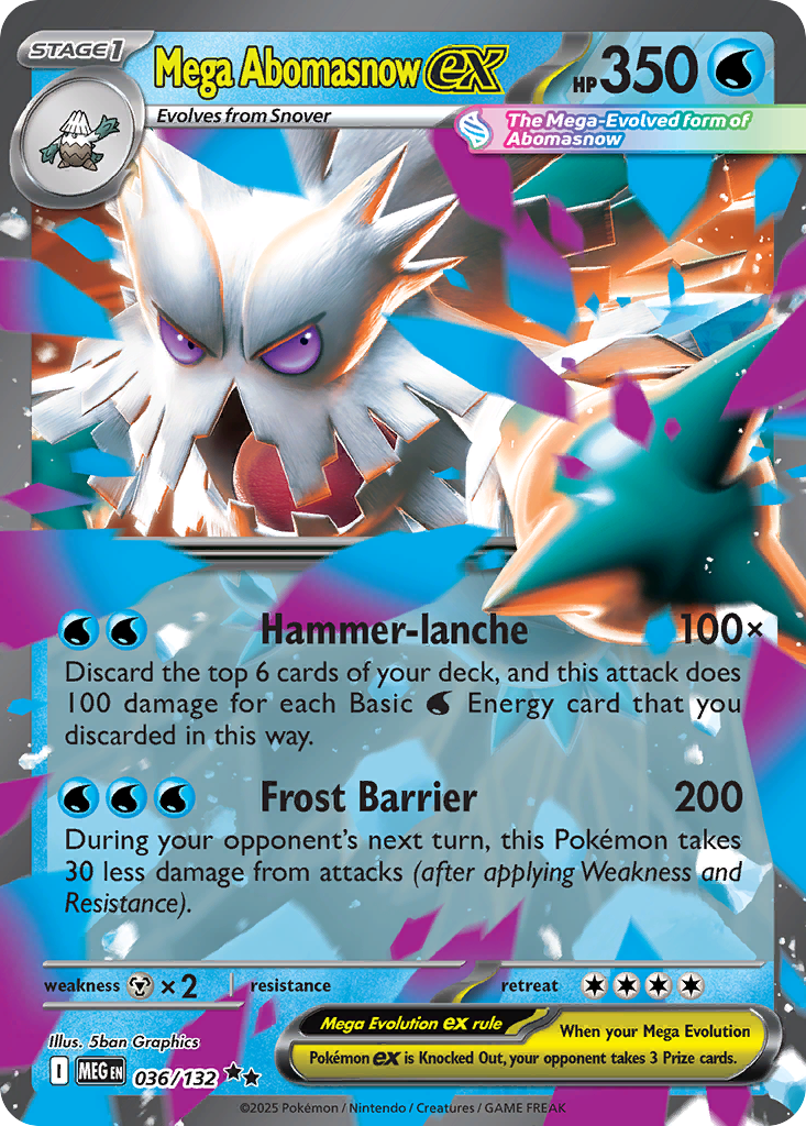 Mega Abomasnow ex - Mega Evolution (Double Rare) [MEG-036]