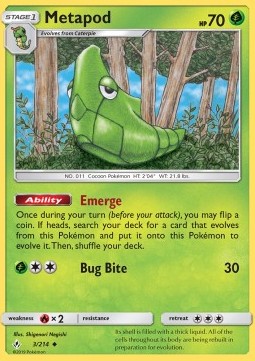 Metapod - Unbroken Bonds (Uncommon) [UNB-3]