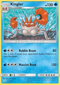 Kingler - Unbroken Bonds (Rare) [UNB-47]