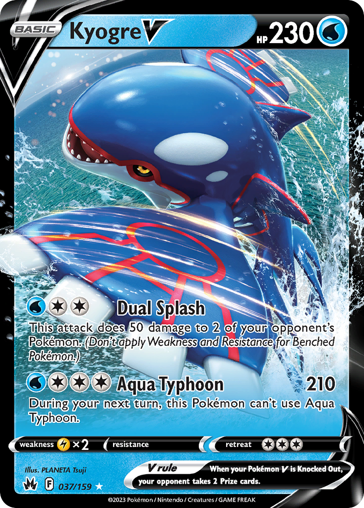 Kyogre V - Crown Zenith (Ultra Rare) [CRZ-037]