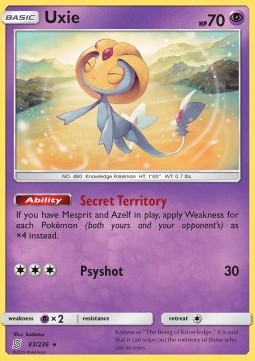 Uxie - Unified Minds (Holo Rare) [UNM-83]