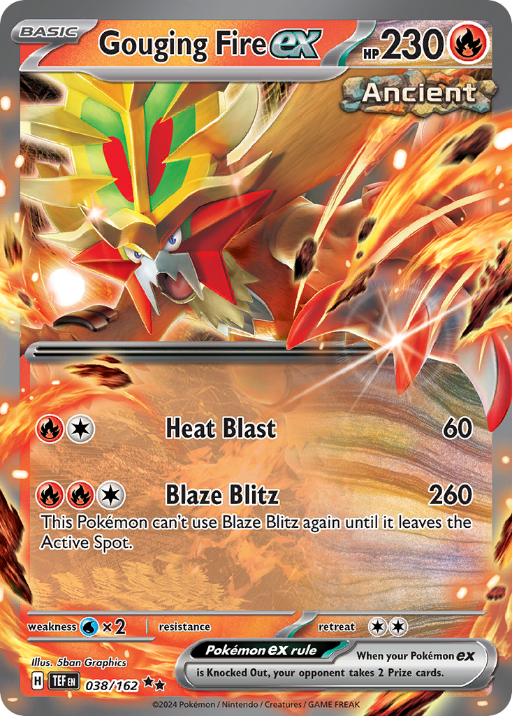Gouging Fire ex - Temporal Forces (Double Rare) [TEF-038]