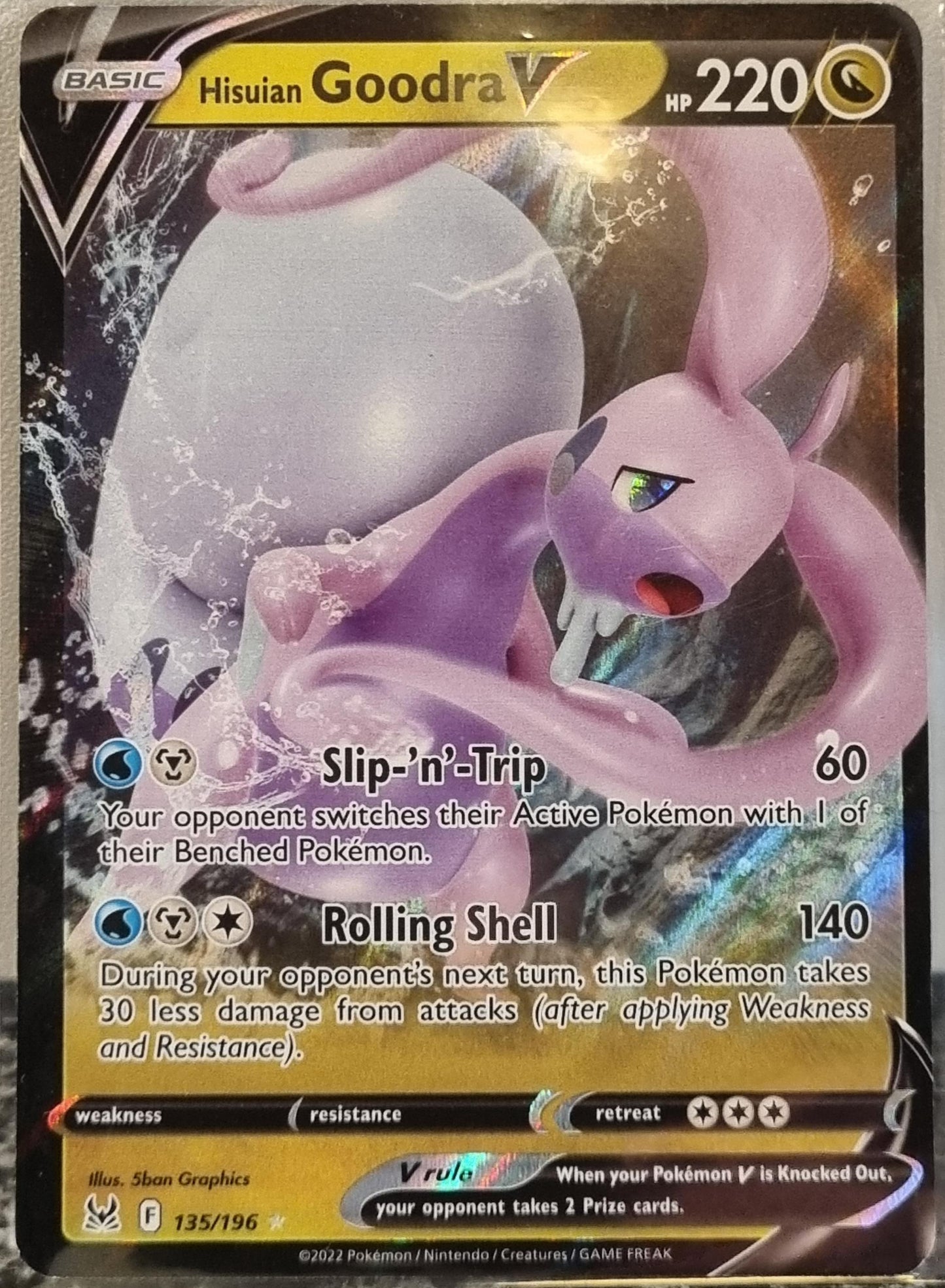 Hisuian Goodra V - Lost Origin (Ultra Rare) [LOR-135]