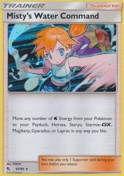 Misty's Water Command - Hidden Fates (Holo Rare) [HIF-63]