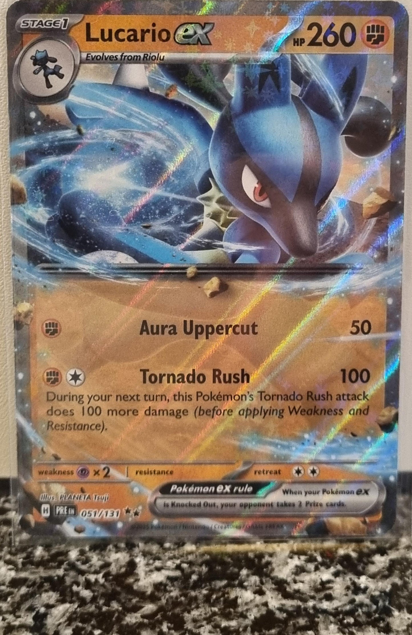 Lucario ex - Prismatic Evolutions (Double Rare) [PRE-051]