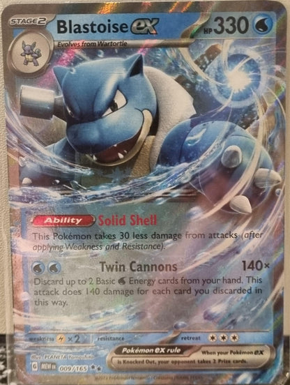 Blastoise ex - 151 (Double Rare) [MEW-009]