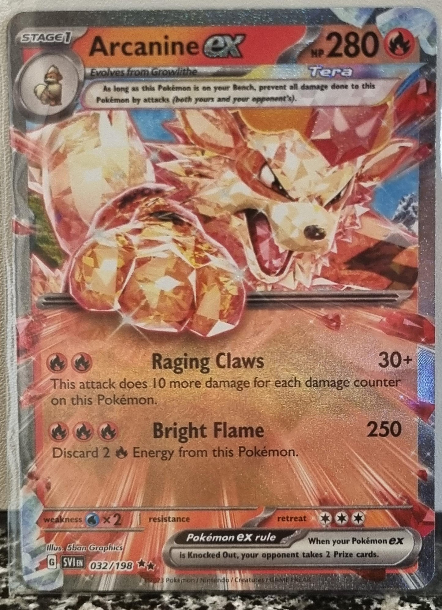 Arcanine ex - Scarlet & Violet (Double Rare) [SVI-032]