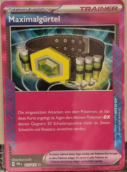 Maximum Belt - Prismatic Evolutions (ACE Rare) [PRE-117]