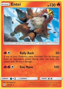 Entei - Cosmic Eclipse (Rare) [CEC-28]