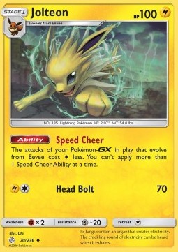 Jolteon - Cosmic Eclipse (Uncommon) [CEC-70]