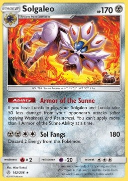 Solgaleo - Cosmic Eclipse (Holo Rare) [CEC-142]