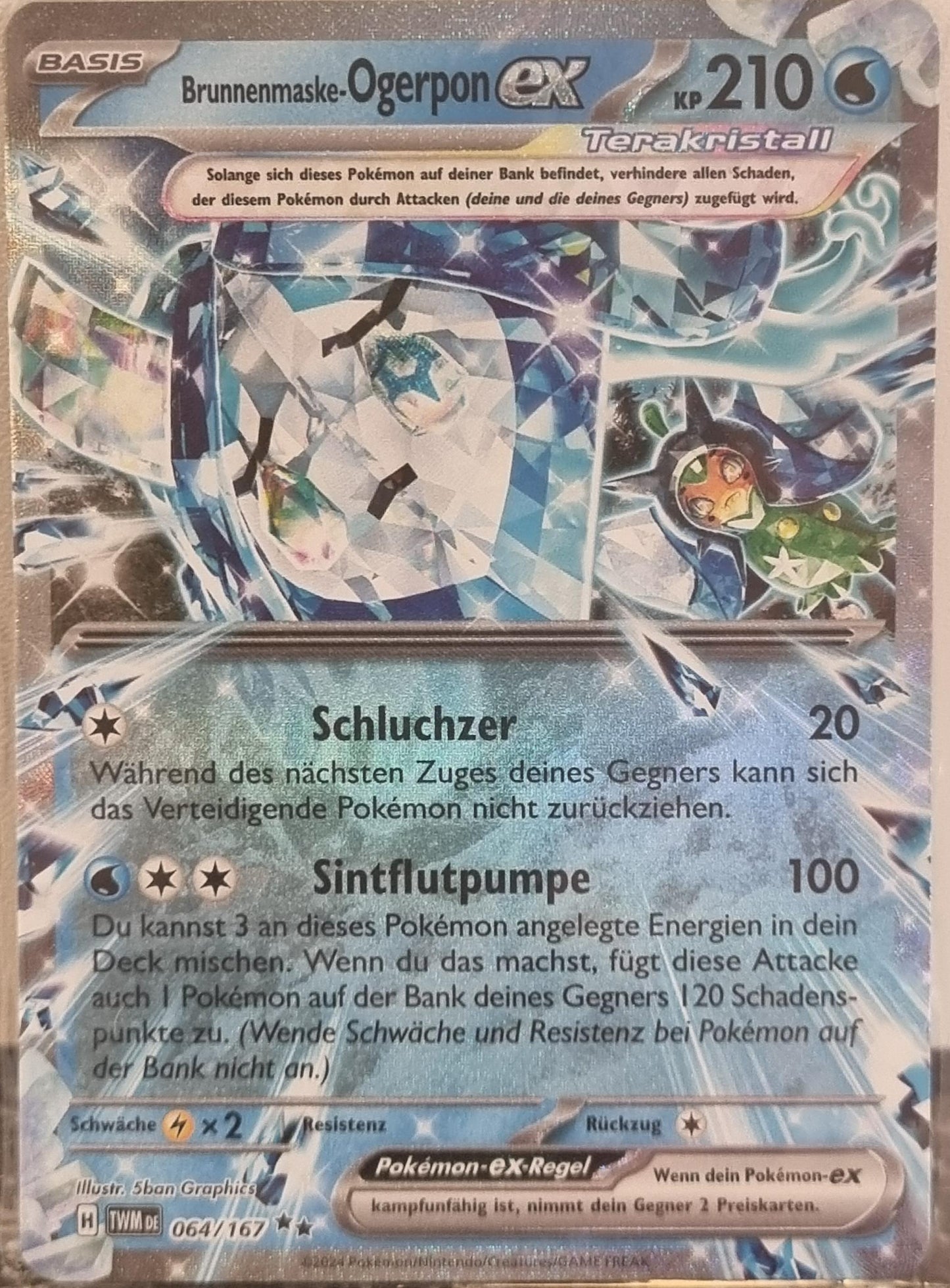 Wellspring Mask Ogerpon ex - Twilight Masquerade (Double Rare) [TWM-064]