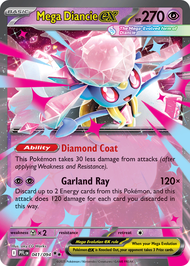 Mega Diancie ex - Phantasmal Flames (Double Rare) [PFL-041]