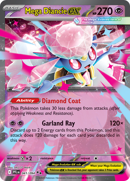 Mega Diancie ex - Phantasmal Flames (Double Rare) [PFL-041]
