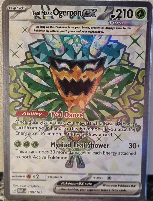 Teal Mask Ogerpon ex - Twilight Masquerade (Ultra Rare) [TWM-190]