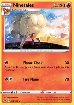 Ninetales - Sword & Shield (Rare) [SSH-23]