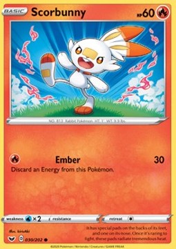 Scorbunny - Sword & Shield (Common) [SSH-30]