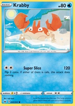 Krabby - Sword & Shield (Common) [SSH-43]