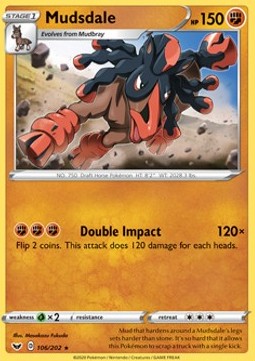 Mudsdale - Sword & Shield (Rare) [SSH-106]