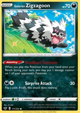 Galarian Zigzagoon - Sword & Shield (Common) [SSH-117]