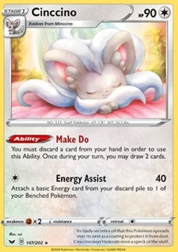 Cinccino - Sword & Shield (Rare) [SSH-147]