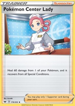Pokémon Center Lady - Sword & Shield (Uncommon) [SSH-176]
