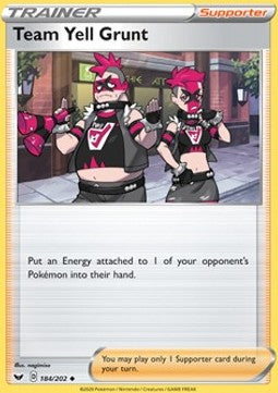 Team Yell Grunt - Sword & Shield (Uncommon) [SSH-184]