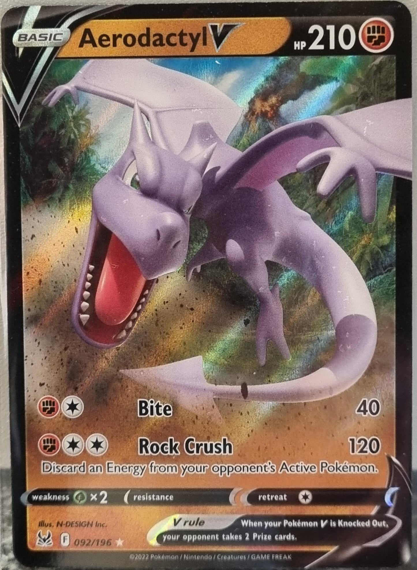 Aerodactyl V - Lost Origin (Ultra Rare) [LOR-092]