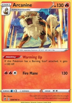 Arcanine - Rebel Clash (Rare) [RCL-28]