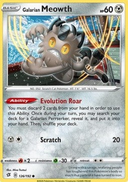 Galarian Meowth - Rebel Clash (Common) [RCL-126]