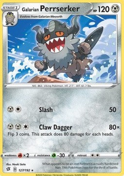 Galarian Perrserker - Rebel Clash (Rare) [RCL-127]